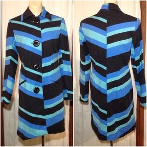 Women's Size 4 Vesti Striped Coat Jacket